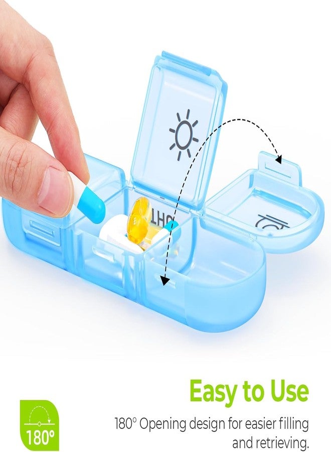 TROFFLLY Weekly Pill Box Organizer Portable Boxes 7 Day 3 Times A Day, Tablet with Large Separate Compartments to Hold Medication, Vitamins, and Supplement - Image 2